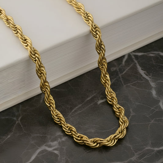 Men’s Stylish Gold Plated Rope Chain Trendy Fashion Jewellery for Daily & Party Wear